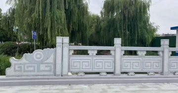 儋州 芝麻灰桥栏杆、河道栏杆安装效果