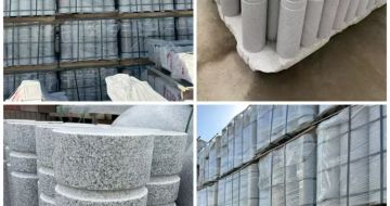 儋州 芝麻白花岗岩挡车柱、隔离柱多少钱