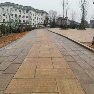 儋州仿古石铺装效果