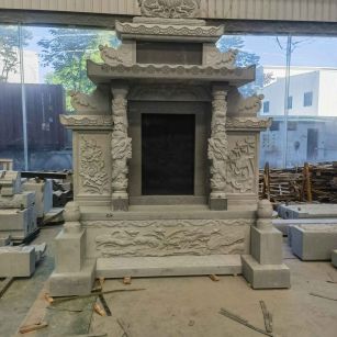 儋州 芝麻灰高档墓碑、土墓，一套也支持定做