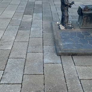 儋州仿古石铺装效果