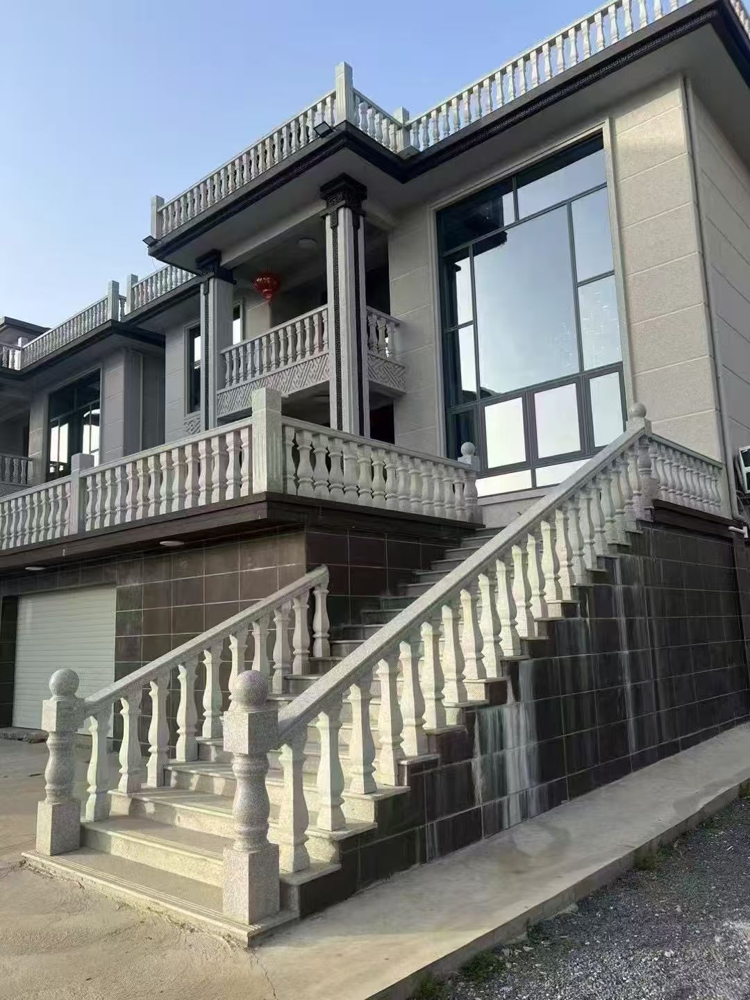 儋州 芝麻白别墅阳台栏杆，楼梯栏杆