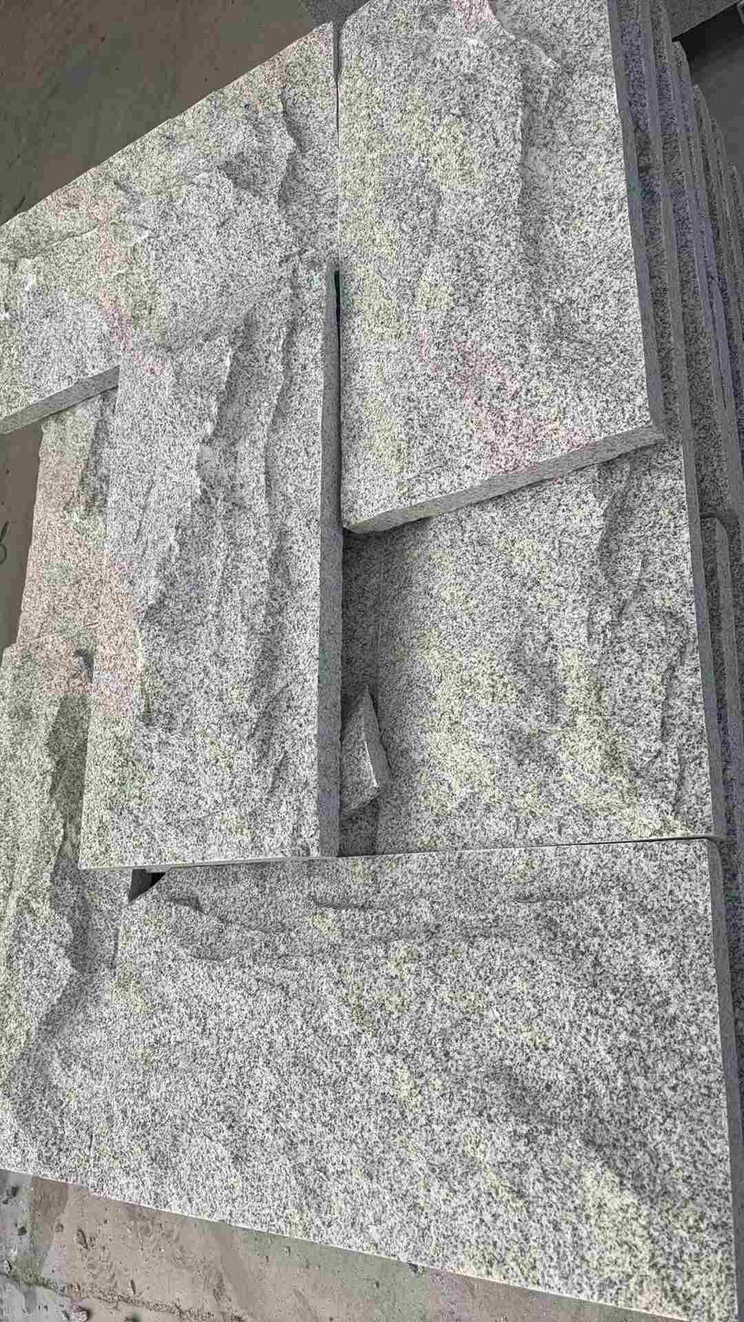 儋州 芝麻白自然面花岗岩成品板